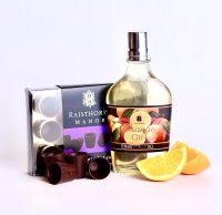 **New** Orange Gin and Dark Chocolate Shot Cups : 20cl Orange Gin, Dark Chocolate Shot cups - 12 in a pack